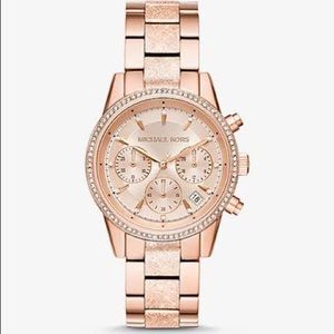 Michael Kors Ritz Chronograph Rose Gold Watch